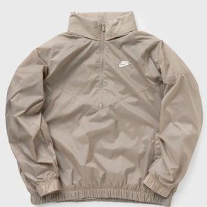 Nike Men's Sportswear Windrunner Unlined Woven Anorak KHAKI Sz L Oversized Fit